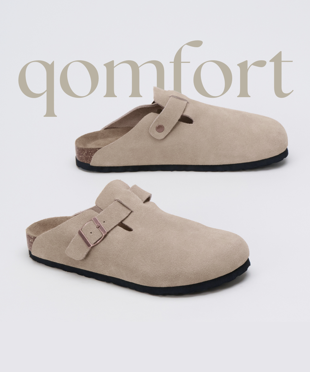 Premium Genuine Suede Clogs by Cozy Walk