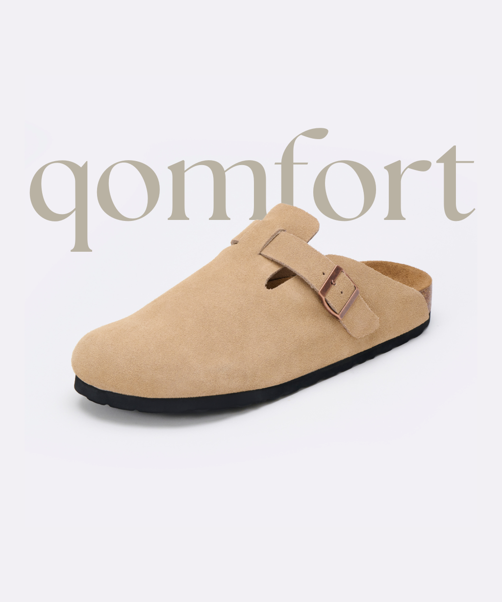 Premium Genuine Suede Clogs by Cozy Walk