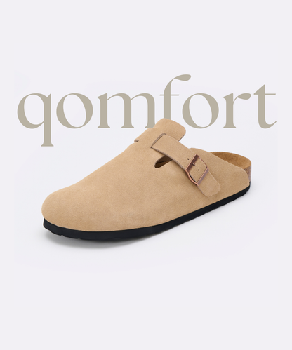 Premium Genuine Suede Clogs by Cozy Walk