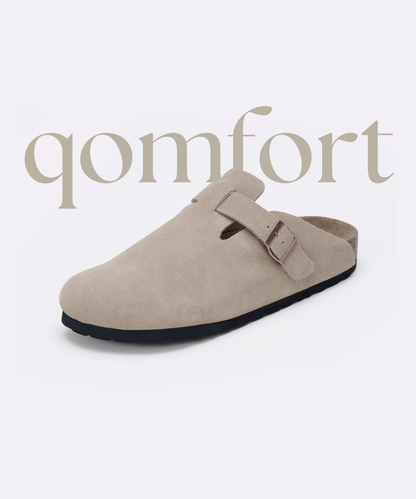 Premium Genuine Suede Clogs by Cozy Walk
