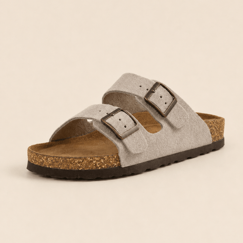 Premium Genuine Suede Sandals by Cozy Walk