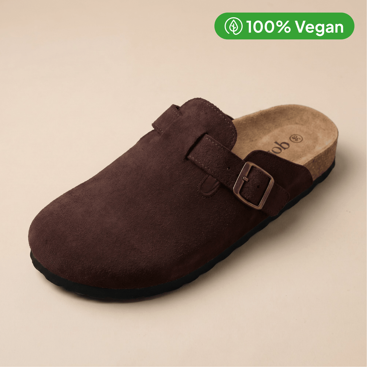 100% Vegan Suede Clogs by Cozy Walk