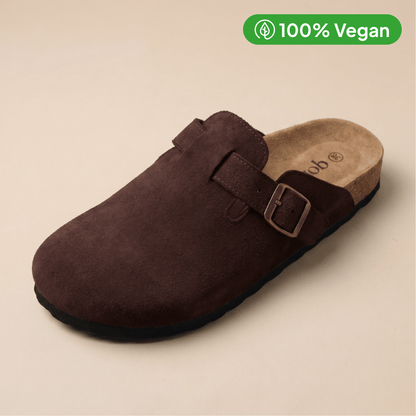 100% Vegan Suede Clogs by Cozy Walk