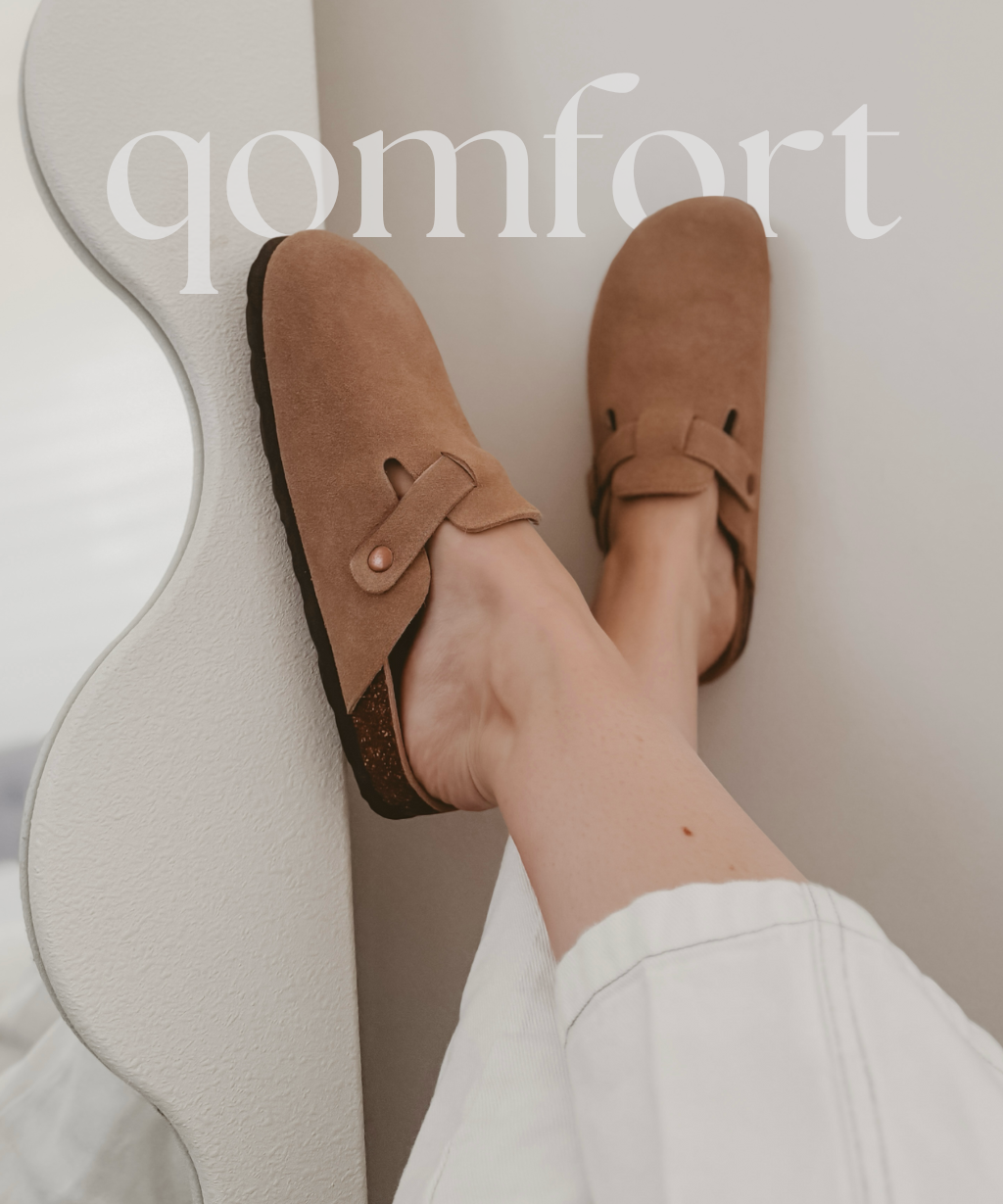 Genuine Suede Clogs by Cozy Walk