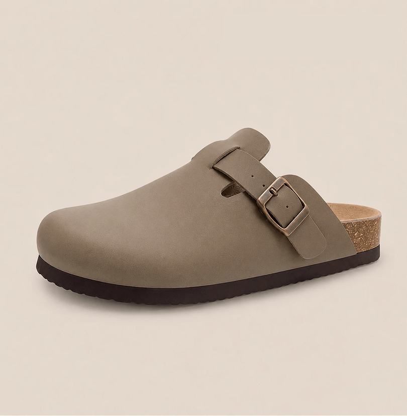 Smooth Vegan Leather Clogs by Cozy Walk