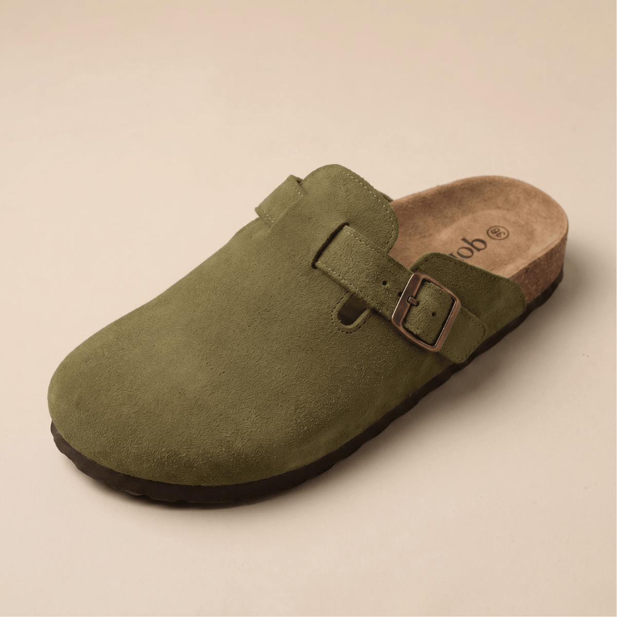 Genuine Suede Clogs by Cozy Walk
