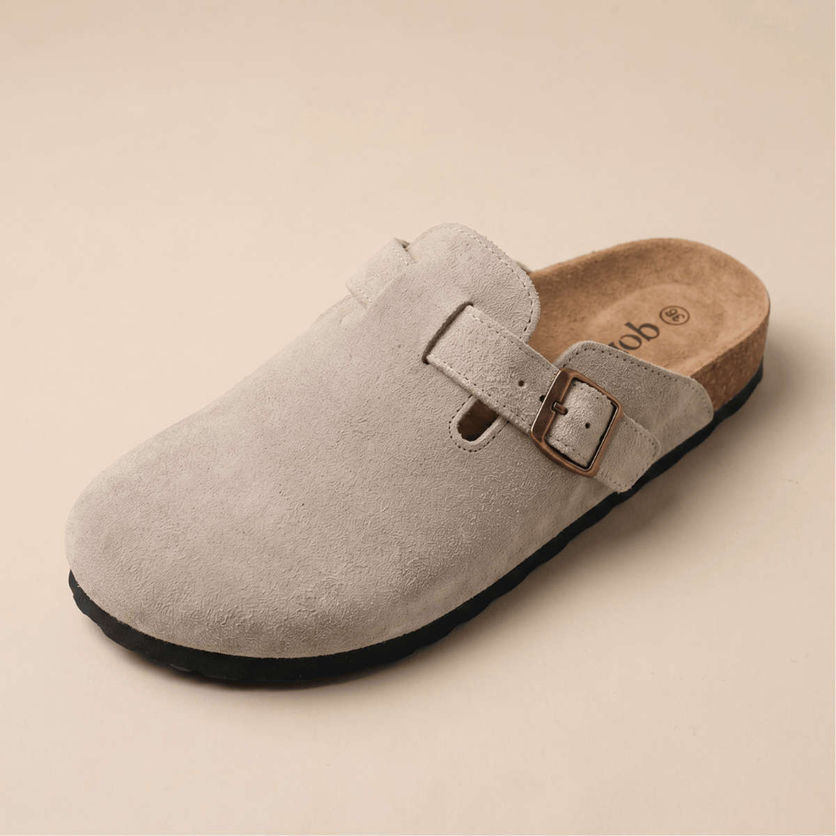 Genuine Suede Clogs by Cozy Walk
