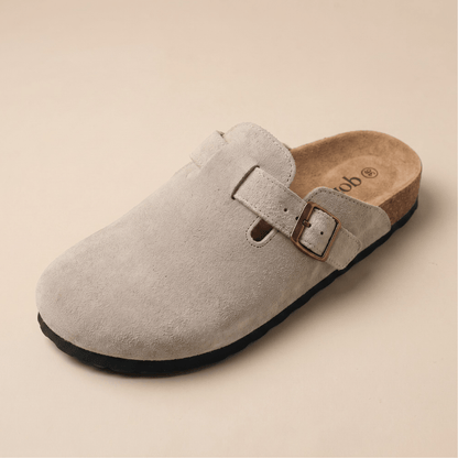 Genuine Suede Clogs by Cozy Walk