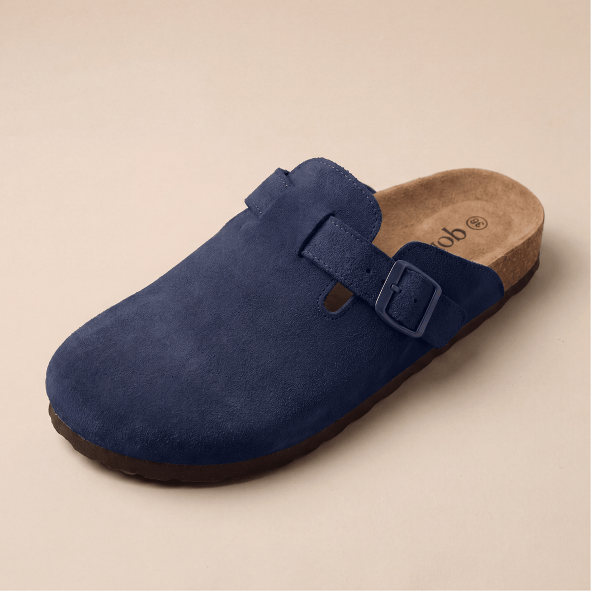 Genuine Suede Clogs by Cozy Walk