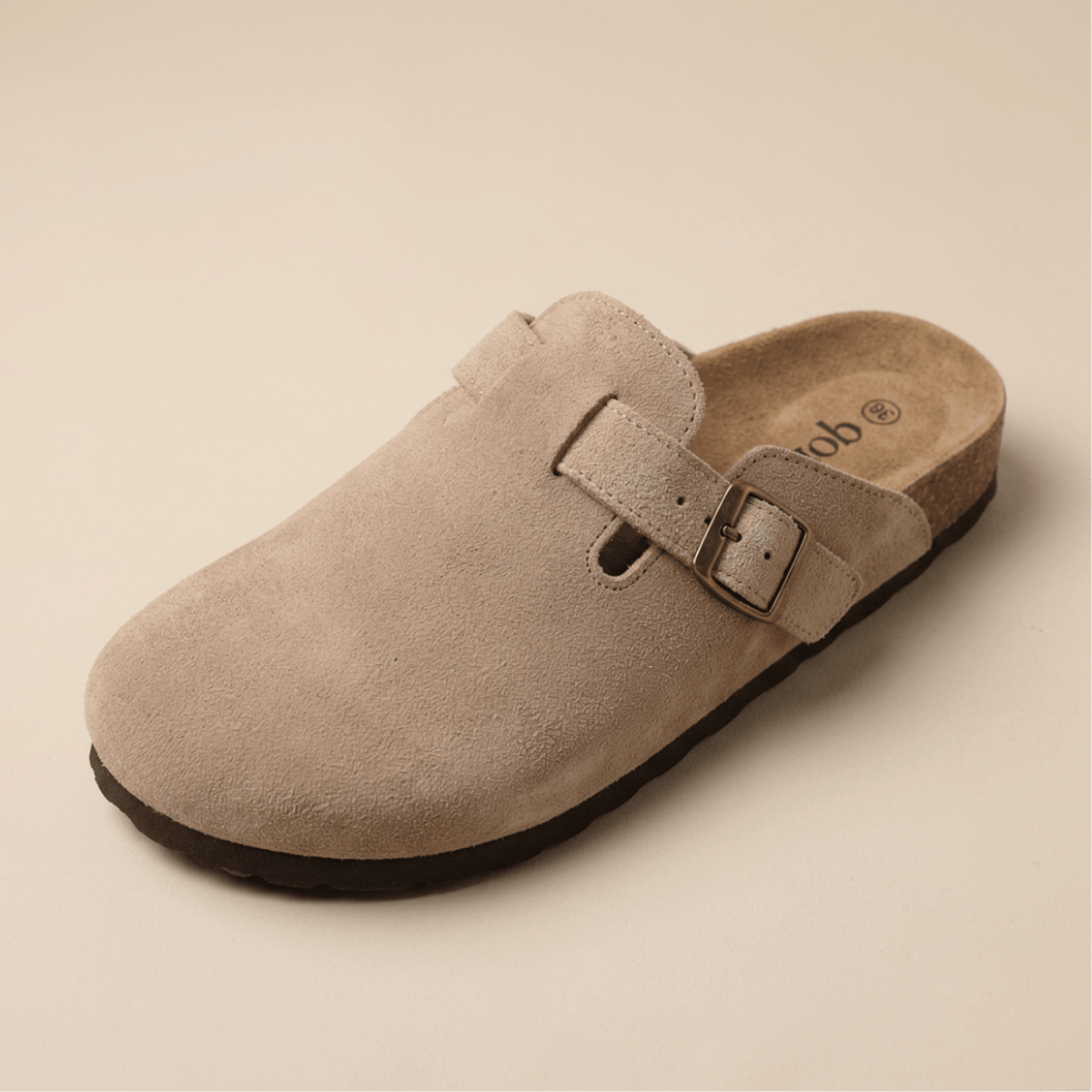Genuine Suede Clogs by Cozy Walk